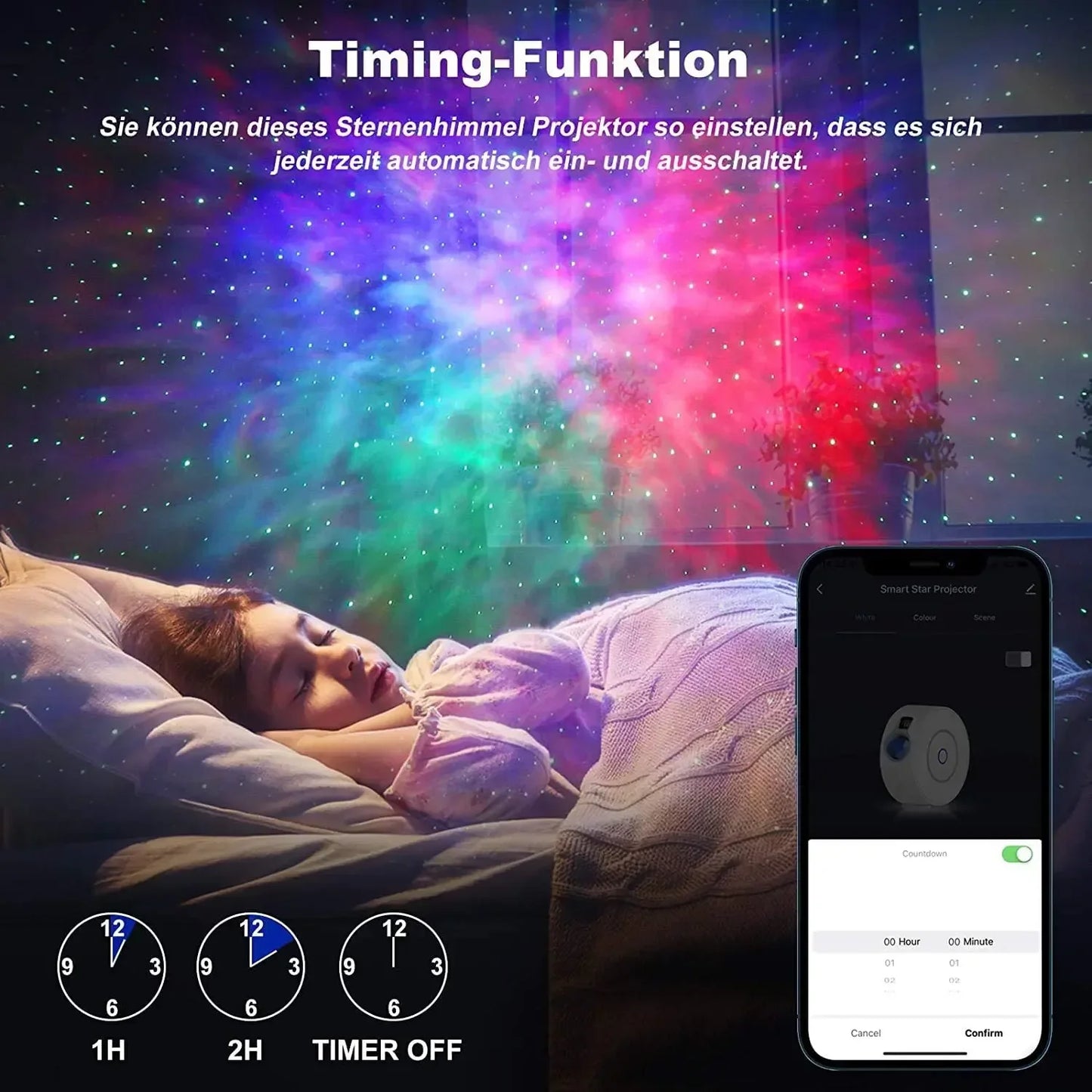 Intelligent Aurora Galaxy Starry Sky Projector