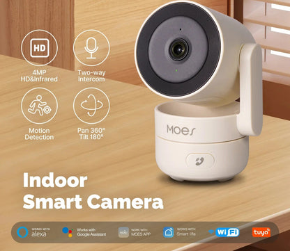 WiFi Indoor Tilt Smart Security Camera 4MP HD