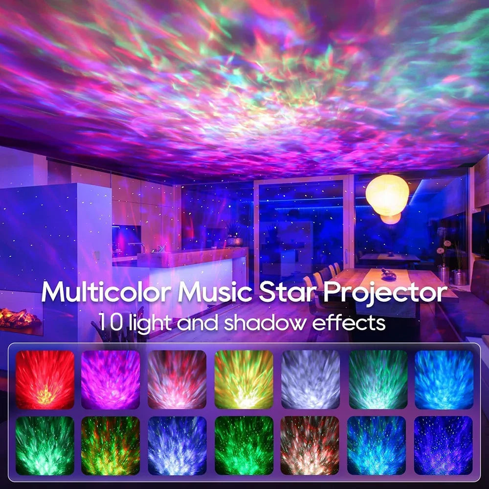 LED Starry Galaxy Projector Night Light