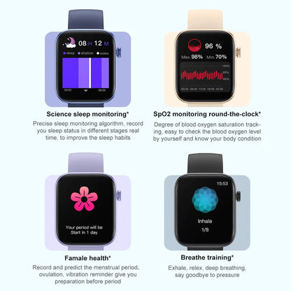 Waterproof Health Monitoring IP68 Smartwatch