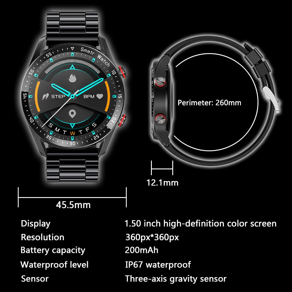 1.5 inch Full Touch Screen Bluetooth Call Smartwatch