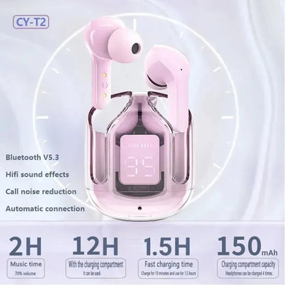 Wireless Bluetooth Earphone Transparent Case