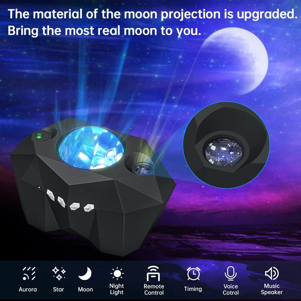 Star Lights Galaxy Moon Projector