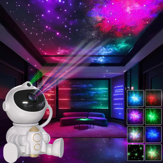 Rocket Astronaut LED Star Galaxies Projector